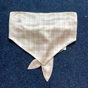 Bandana bandeau top, plaid